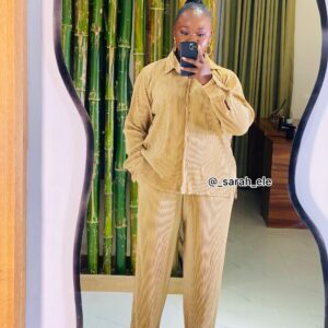 Ankara Fashion A Enjo-Ojo Adolor(nude) two piece