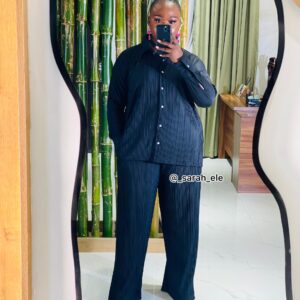 Ankara Fashion A Enjo-Ojo Adolor(black) two piece