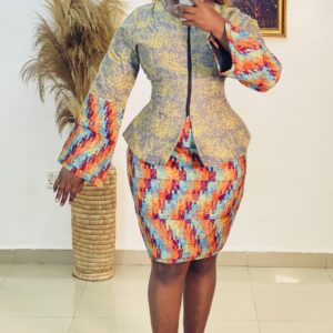 Sara Ele- Ready to wear Fashion in Abuja SaN skirt and top set 0010